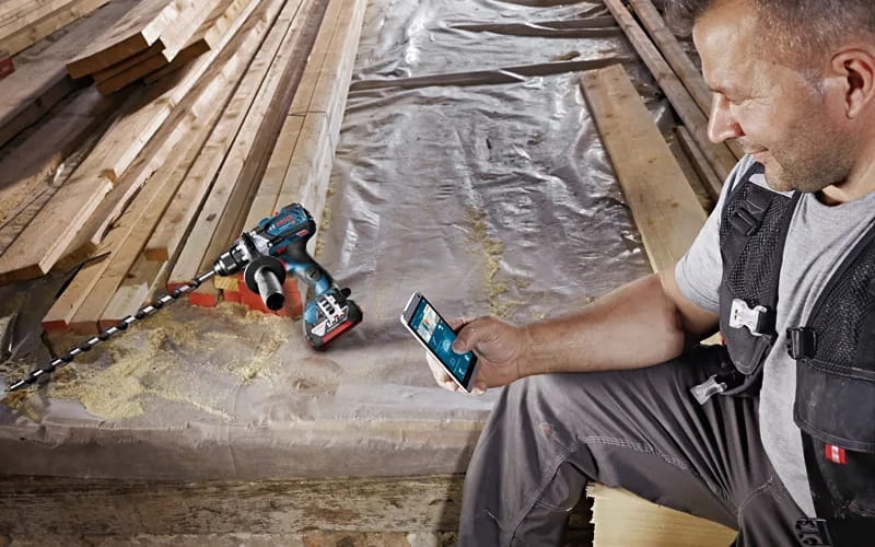 Bosch GSB 18V-110 C (SOLO) có khả năng kết nối với Bluetooth 