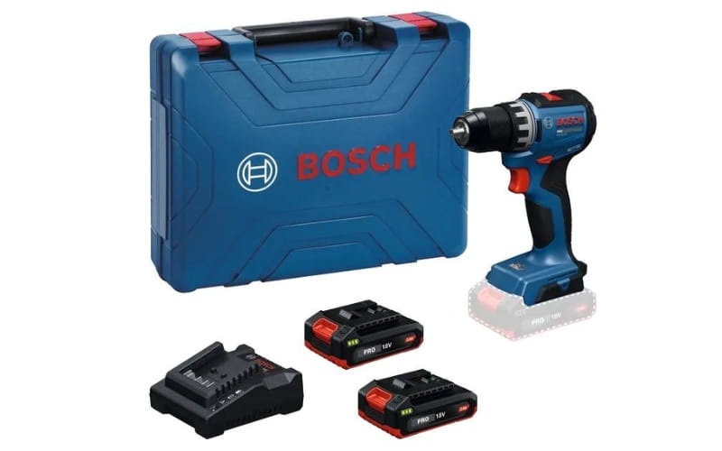 Bosch GSR 18V-52 SET được trang bị đầy đủ pin và sạc chính hãng