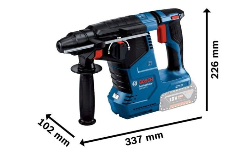 Máy khoan bê tông dùng Pin 18V động cơ BITURBO Bosch GBH 187-LI