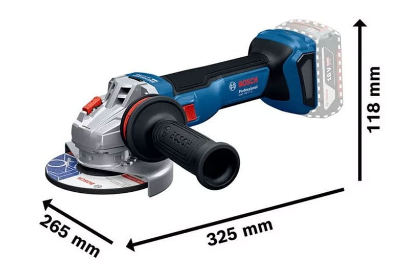 GWS 18V-11PS SOLO 100mm thon gọn, làm việc linh hoạt tại nhiều nơi