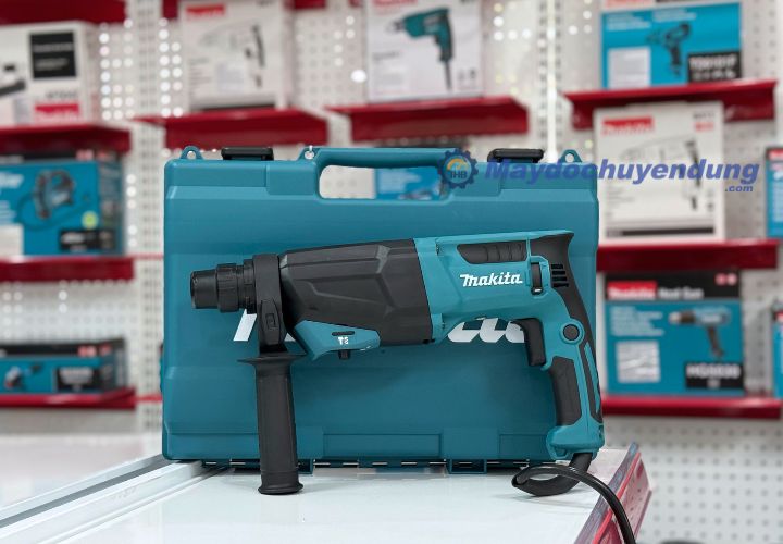 Máy khoan bê tông Makita HR2670x5 có thiết kế nhỏ gọn