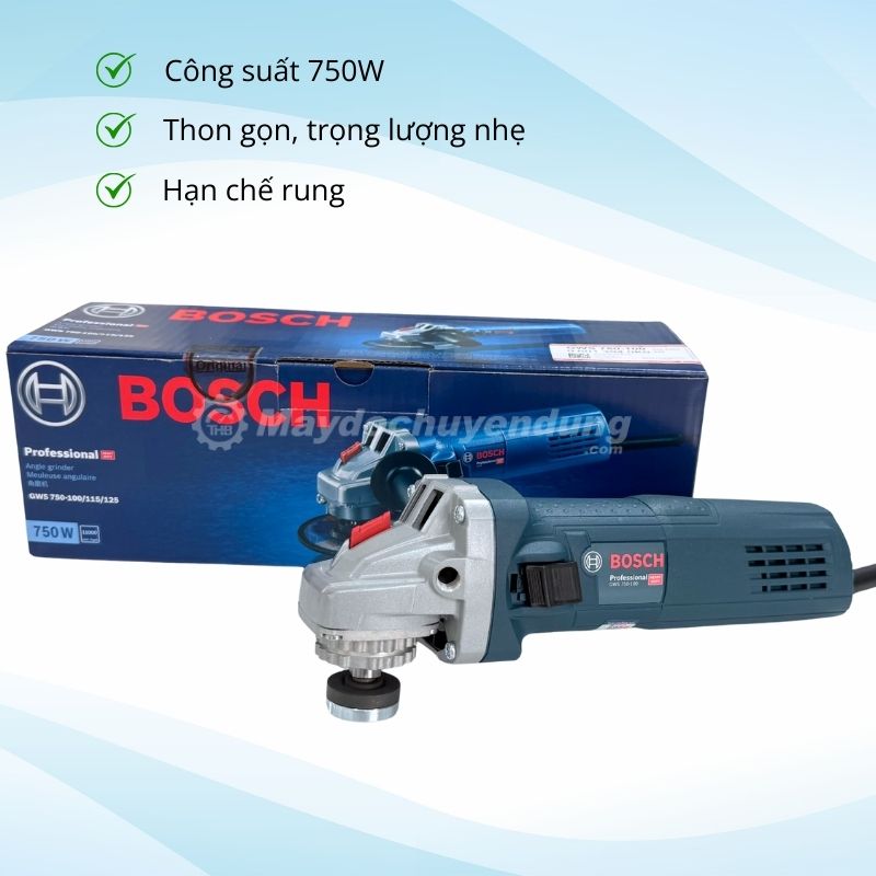 Máy mài góc cầm tay Bosch GWS 750-100 có nhiều ưu điểm