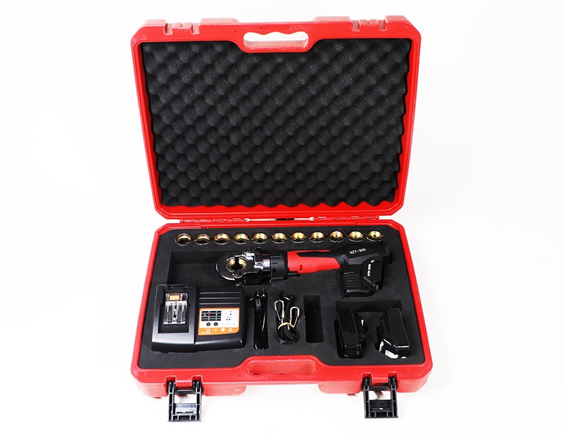 Bộ sản phẩm kìm ép cos thủy lực dùng pin HEWLEE HZT-300