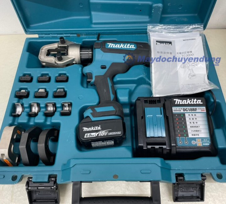 Máy ép cos pin Makita TC300D kiểu dáng nhỏ gọn, kết cấu chắc chắn 