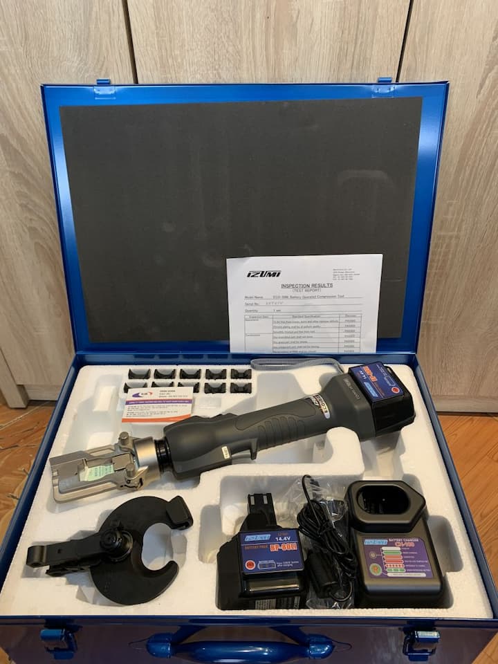 Kìm bấm cos thủy lực IZUMI ECO-50M là công cụ hữu ích cho kỹ thuật viên điện lực, thợ lắp đặt viễn thông