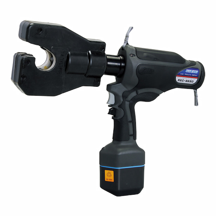 Máy ép cos thủy lực dùng pin IZUMI REC-6630 có lực ép ổn định, động cơ 14.4VDC