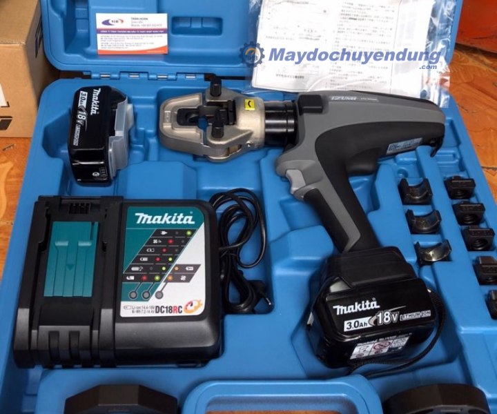 Máy ép cos thủy lực IZUMI S7G-M250M đi kèm 2 pin và bộ sạc chính hãng 