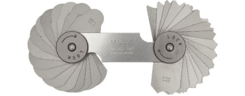 Dưỡng đo mitutoyo 186-102 bao gồm 16 lá 