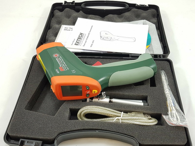 Extech 42570 có phạm vi nhiệt độ IR từ -58 đến 3992 ° F (-50 đến 2200 ° C)