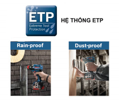 Hệ thống ETP trên máy khoan Bosch Đức