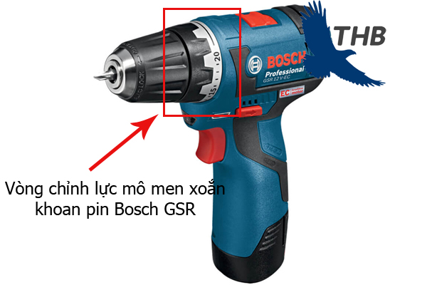 Vòng chỉnh lực mô men xoắn khoan pin Bosch GSR