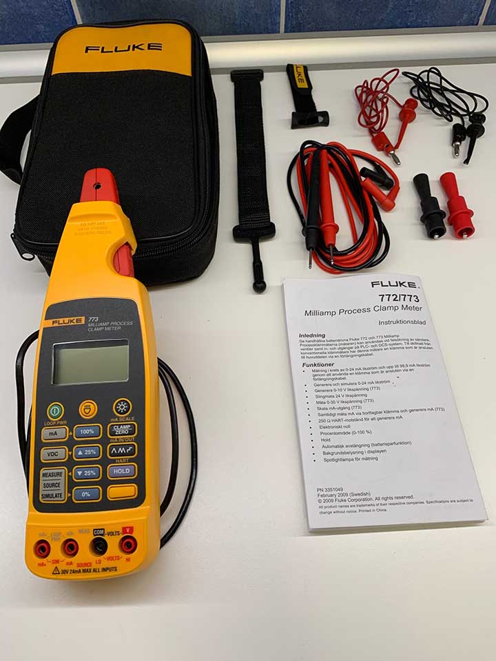 Bộ sản phẩm ampe kìm Fluke 773