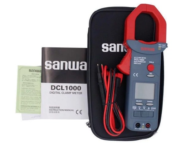 Ampe kìm Sanwa DCL1000 hay Kyoritsu 2200R đều thực hiện đo lường lớn
