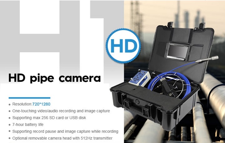 Camera HD kiểm tra ống nước H1 nó mang đến đầy đủ các tính năng 