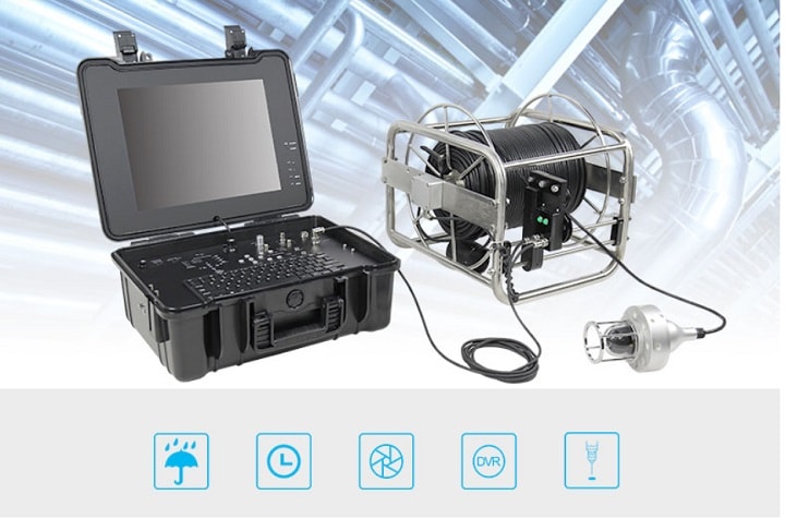 Camera quay quét thăm dò giếng sâu R1 sở hữu màn hình rộng