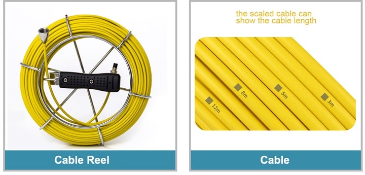 Camera kiểm tra đường ống TP9210 sở hữu cuộn dây cáp dài 20m Camera kiểm tra đường ống TP9210 sở hữu cuộn dây cáp dài 20m