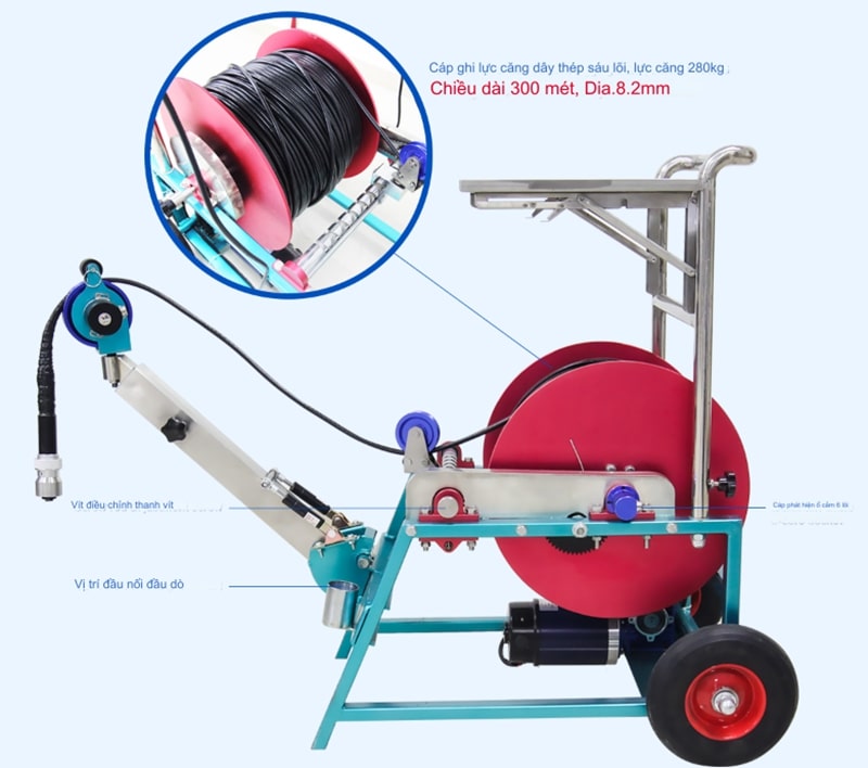 Thiết kế khung tời và dây cáp chắc chắn Thiết kế khung tời và dây cáp chắc chắn
