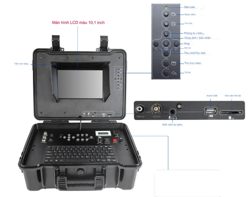 Camera nội soi giếng Wopson WPS SJ-C90 có màn hình LCD hiện thị rõ nét Camera nội soi giếng Wopson WPS SJ-C90 có màn hình LCD hiện thị rõ nét