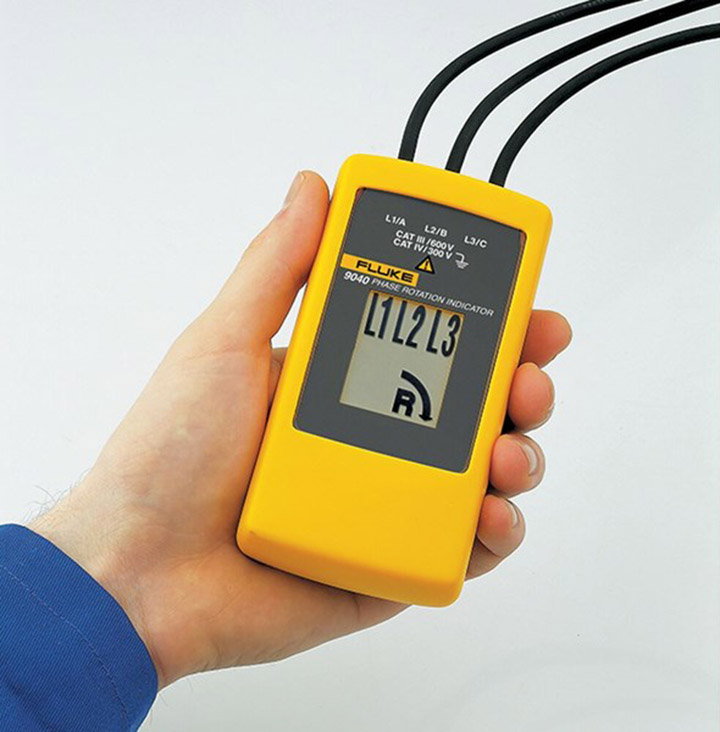 Đồng hồ chỉ thị pha Fluke 9040 thiết kế nhỏ gọn, thuận tiện di chuyển Đồng hồ chỉ thị pha Fluke 9040 thiết kế nhỏ gọn, thuận tiện di chuyển