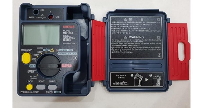 Đồng hồ đo điện trở cách điện Sanwa MG1000 đo điện trở cách điện 1000V-400MΩ