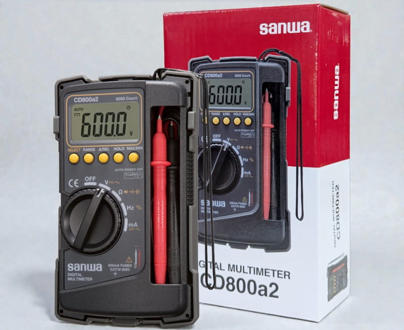 Bộ sản phẩm đồng hồ vạn năng số Sanwa CD800a2 chính hãng