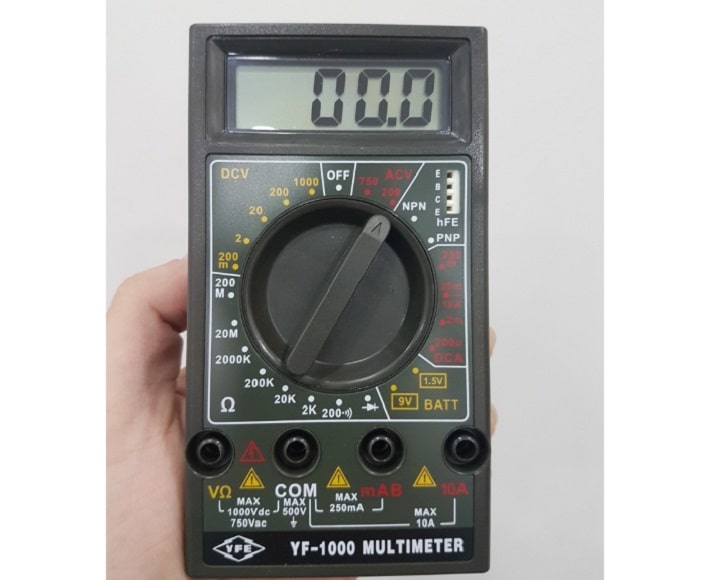 Đồng hồ vạn năng Tenmars YF-1000 ứng dụng nhiều trong ngành điện công nghiệp, dân dụng