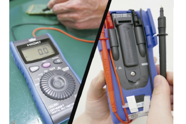 Hioki DT4222 sử dụng pin AAA cho tuổi thọ lâu dài