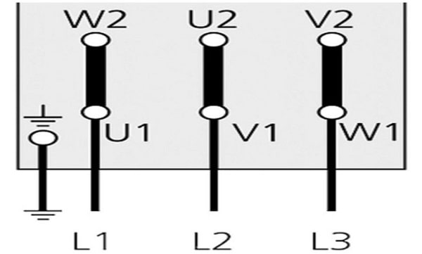 Cách đấu hình tam giác cho motor 3 pha