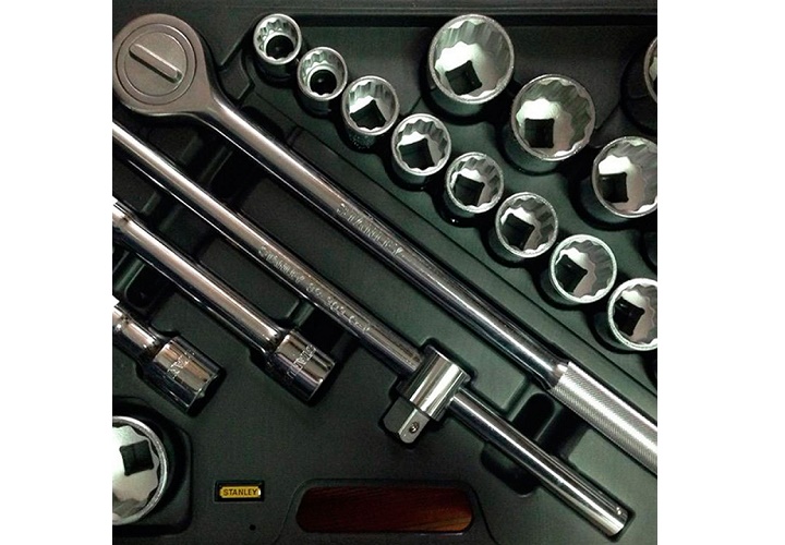 Bộ khẩu 3/4 inch 12 cạnh hệ metric 19 chi tiết Stanley 89-101 Bộ khẩu 3/4 inch 12 cạnh hệ metric 19 chi tiết Stanley 89-101