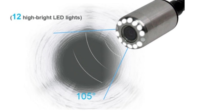 Thiết bị nội soi sử dụng 12 đèn LED độ sáng cao Thiết bị nội soi sử dụng 12 đèn LED độ sáng cao