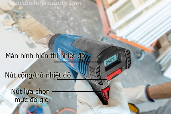 Màn hình hiển thị máy khò nhiệt Bosch GHG 20-63