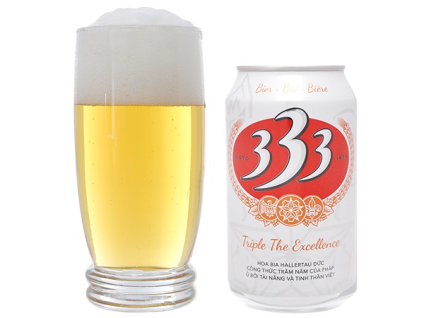 Bia 333 dạng lon được ưa chuộng hiện nay