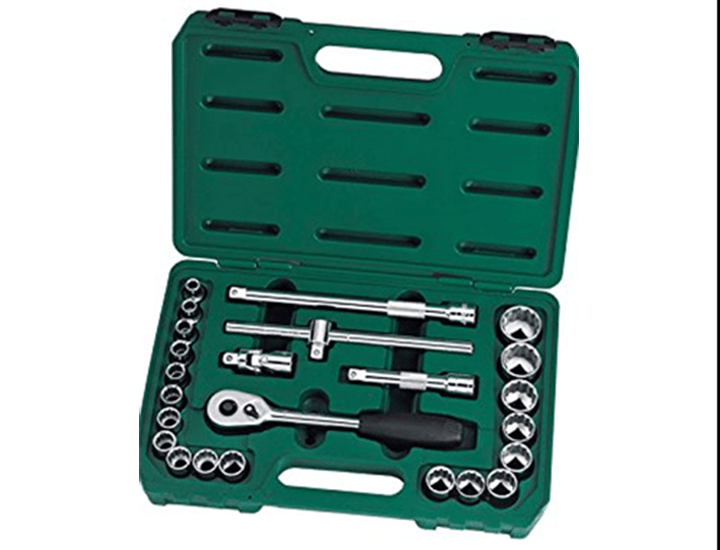 Bộ đầu tuýp 24 chi tiết 1/2in, hệ mét Sata 09060