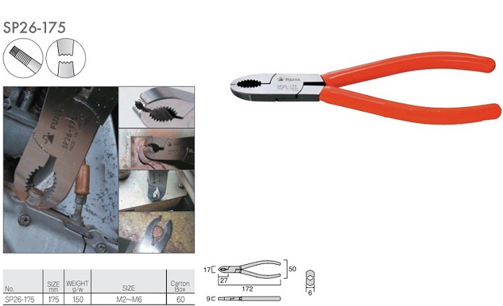 Kìm vặn đầu ốc Fujiya SP26-175