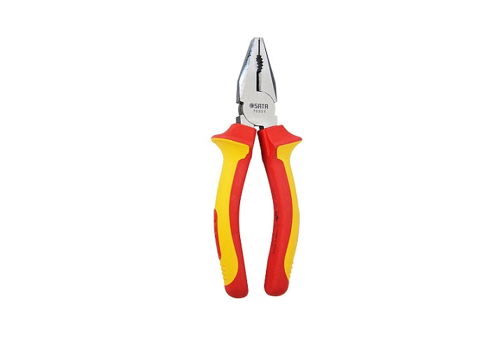 Kìm điện chuyên dùng 7in/175mm cách điện 1000V Sata 70332