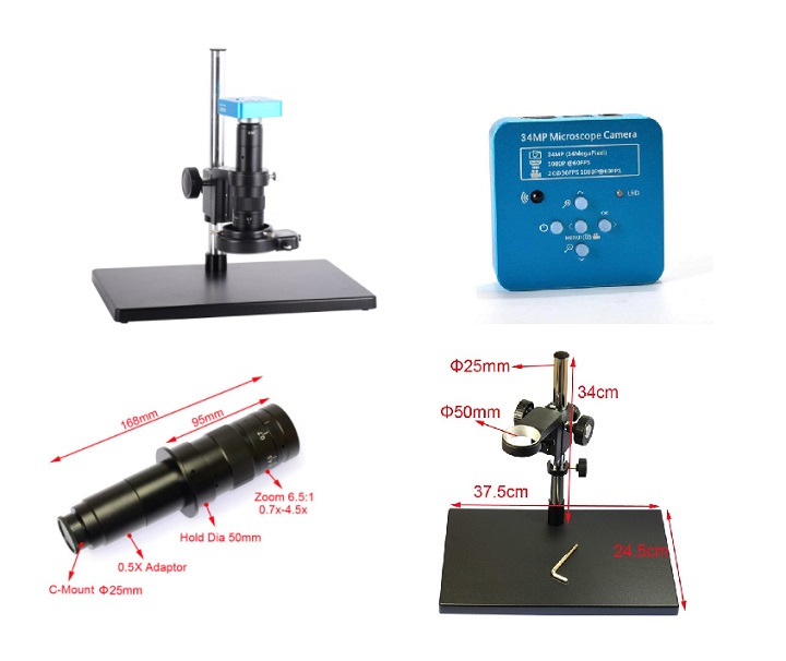 Bộ Kính hiển vi kỹ thuật số 34 MP HY-1139 Bộ Kính hiển vi kỹ thuật số 34 MP HY-1139