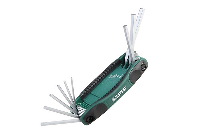 Bộ lục giác gập 8 chi tiết - hệ in Sata 09122 Bộ lục giác gập 8 chi tiết - hệ in Sata 09122