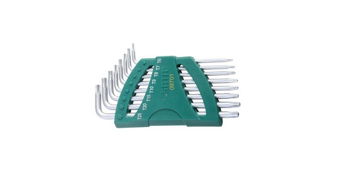 Bộ lục giác sao loại dài, 8 chi tiết Sata 09701