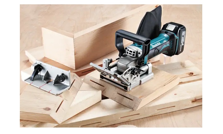 Máy ghép mộng dùng pin 18V Makita DPJ180RFE Máy ghép mộng dùng pin 18V Makita DPJ180RFE