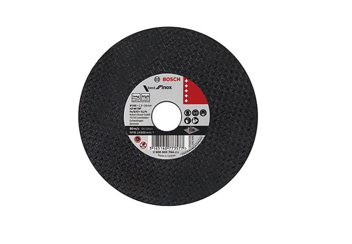 Đá cắt 105x1.3x16mm (inox) Bosch 2608603744