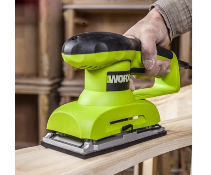 Máy chà nhám rung 260W Worx Green WU639 cấu tạo cầm tay, dễ sử dụng Máy chà nhám rung 260W Worx Green WU639 cấu tạo cầm tay, dễ sử dụng
