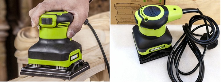 Máy chà nhám rung 240W Worx Green WU646 Máy chà nhám rung 240W Worx Green WU646