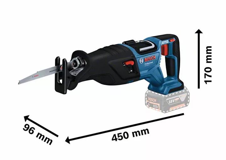 Máy cưa kiếm dùng pin Bosch GSA 185-LI (SOLO)