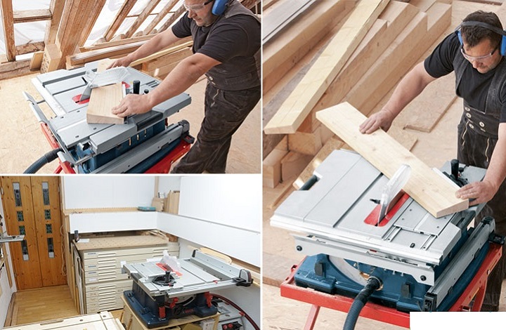 Khả năng làm việc mạnh mẽ của Bosch GTS 10 XC Khả năng làm việc mạnh mẽ của Bosch GTS 10 XC