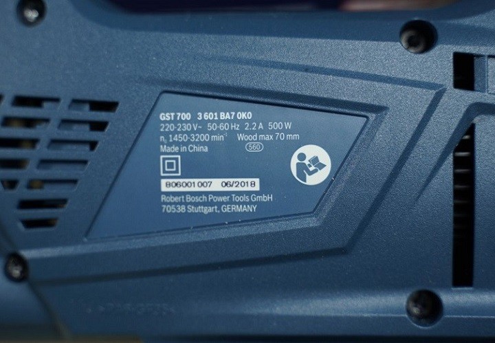 Thông số kỹ thuật của Bosch GST 700 Thông số kỹ thuật của Bosch GST 700