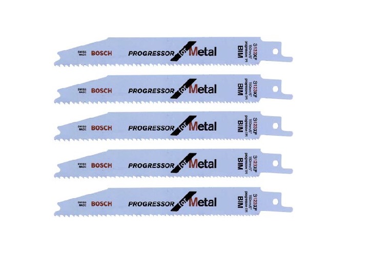 Lưỡi cưa kiếm S 123 XF - Sắt (Bộ 5 lưỡi) Bosch 2608654402 Lưỡi cưa kiếm S 123 XF - Sắt (Bộ 5 lưỡi) Bosch 2608654402