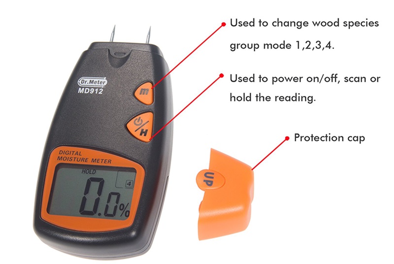 Hướng dẫn sử dụng máy đo độ ẩm MD-912