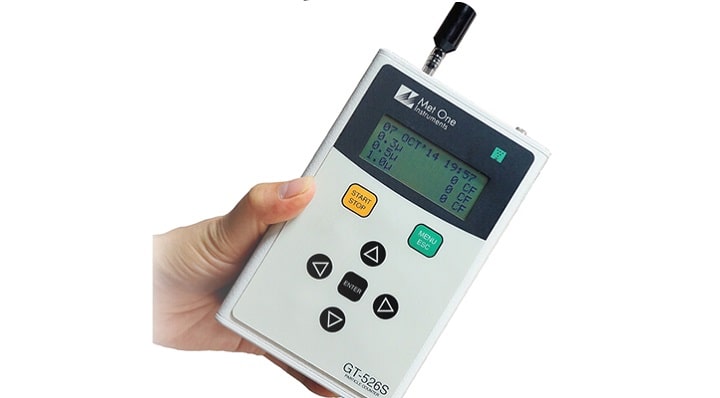 Máy đếm hạt bụi GT-525S có khả năng đo 6 kênh kích thước hạt bụi
