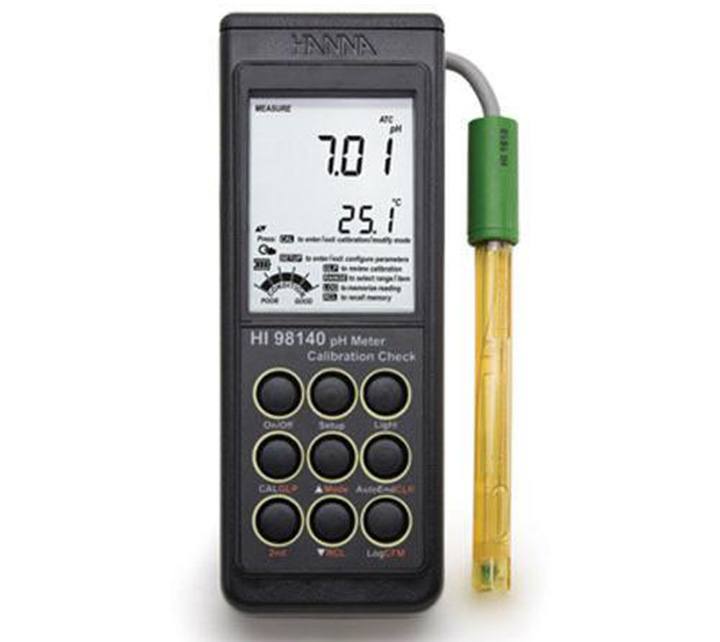 Máy đo PH/Nhiệt độ Hanna HI98140 Máy đo PH/Nhiệt độ Hanna HI98140
