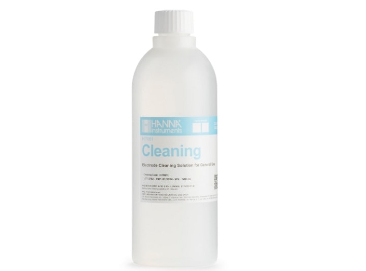 Ngâm các điện cực trong dung dịch làm sạch HI7061L khoảng 15-20 phút